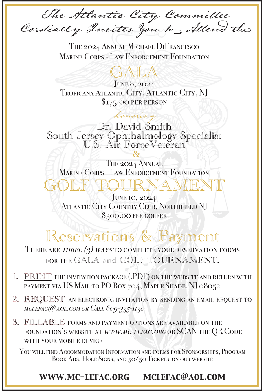 Please join us for the annual gala and golf tournament